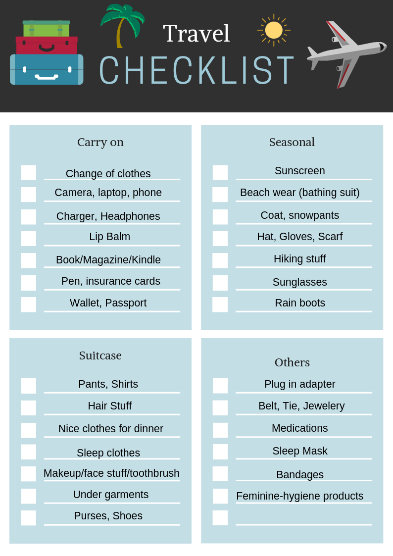 The Ultimate Packing Checklist
