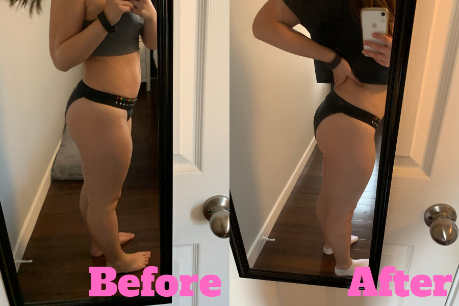 before and after squats 30 days