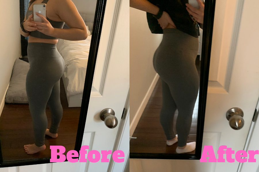 squat challenge before and after women