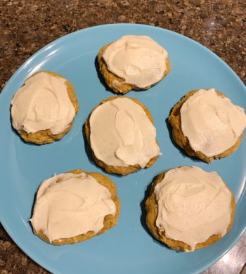 Pumpkin Spice Cookies With Cream Cheese Frosting