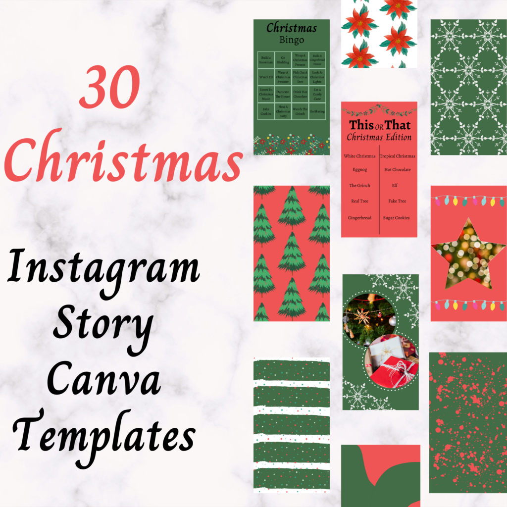 30 Christmas Instagram Story Templates