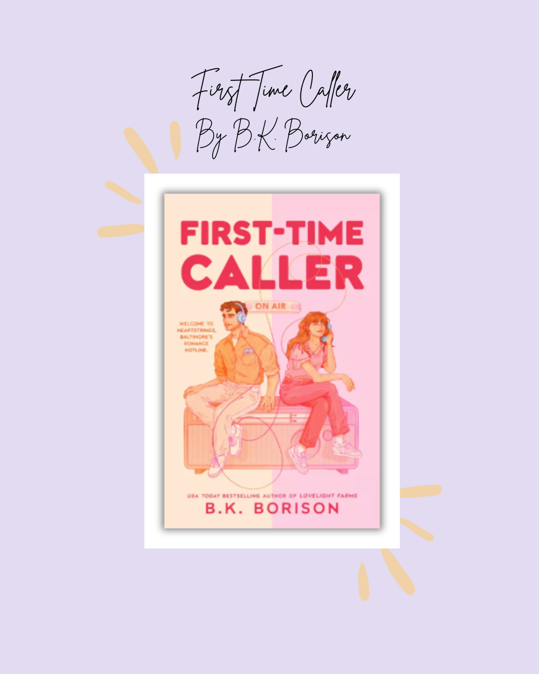 First Time Caller By B.K. Borison Book Review